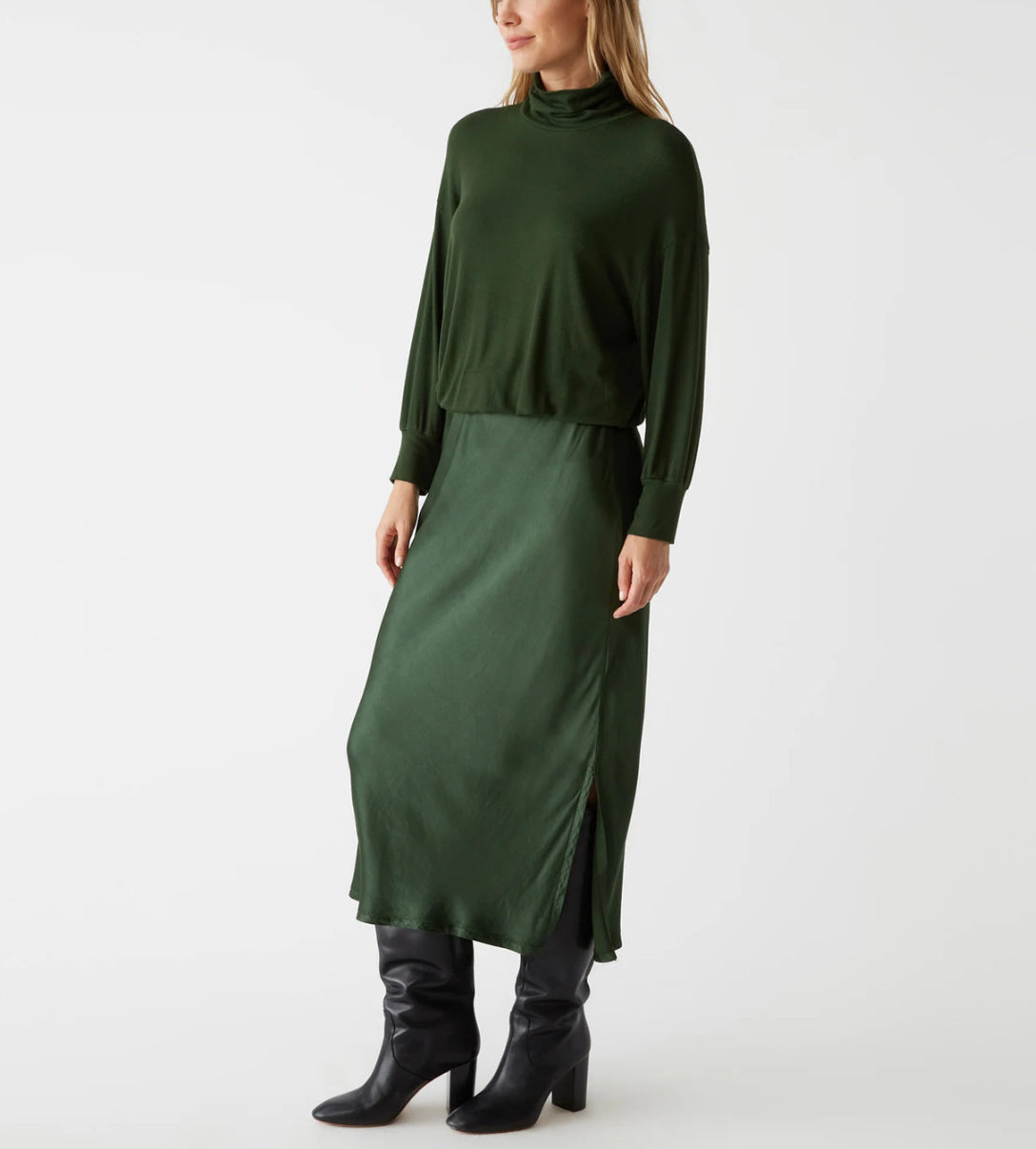 Michael Stars Padma 2-in-1 Dress - Dark Matcha