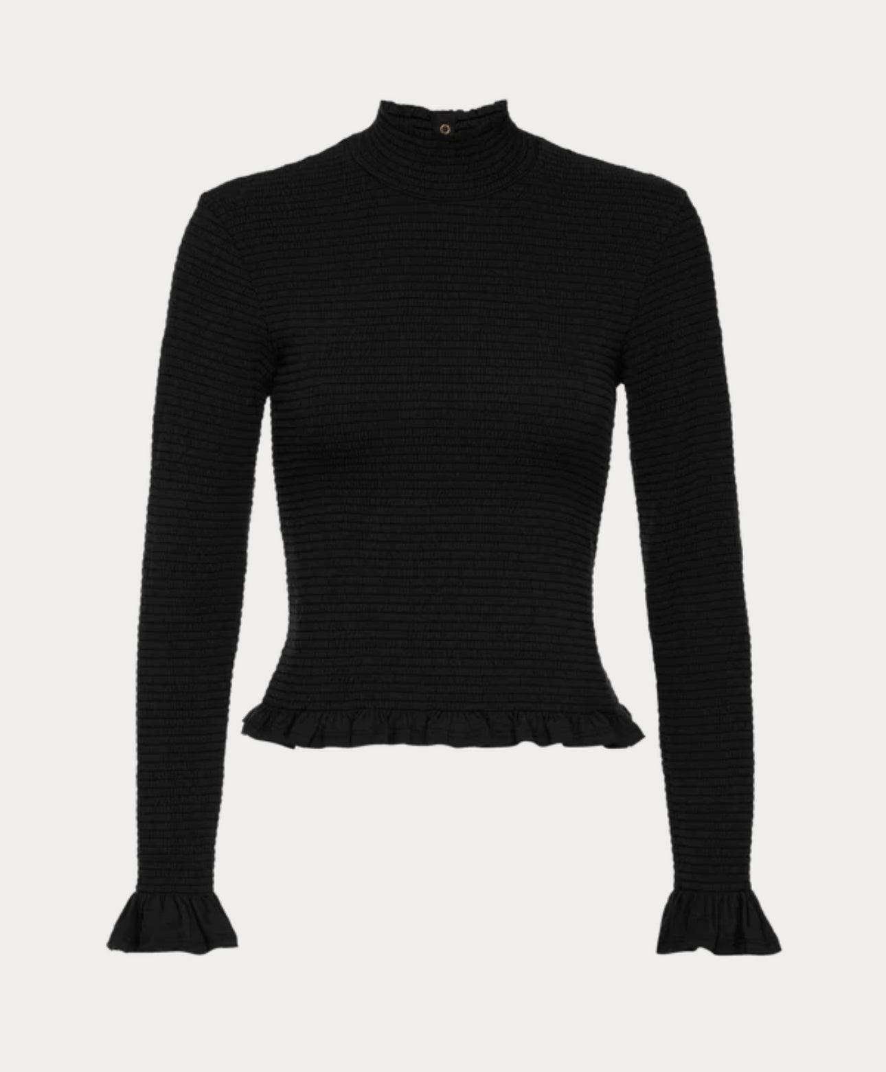 Nation Ltd Yael Open Back Turtleneck - Jet Black