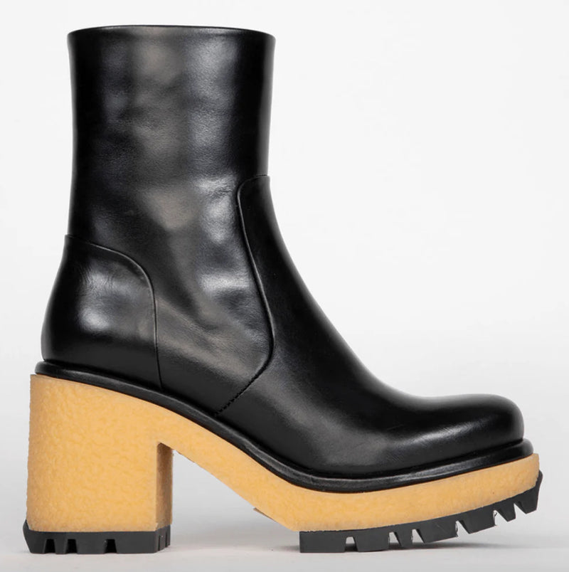 HOMERS Sierra Aspen Leather Ankle Boot - Black