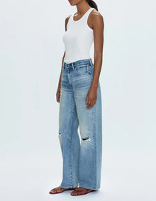 Pistola Hendrix High Rise Baggy Jean - Apprentice Distresse