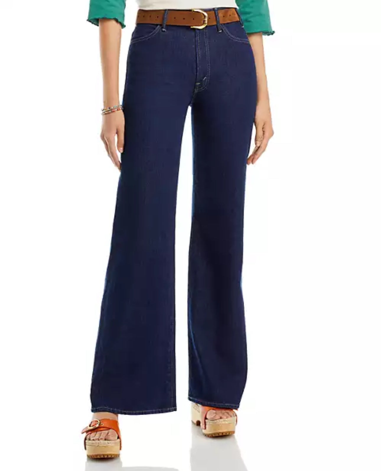 MOTHER The Hustler Roller Bonafi High Rise Wide Leg Jeans - Dude, Where Are My Jeans?