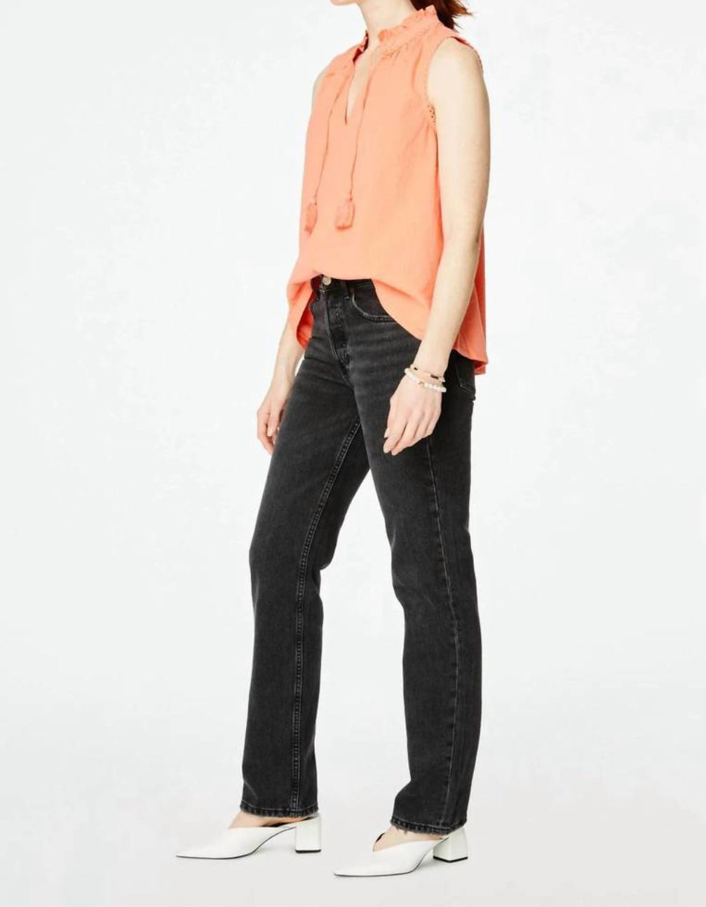 Roller Rabbit Seersucker Jaden Top - Coral