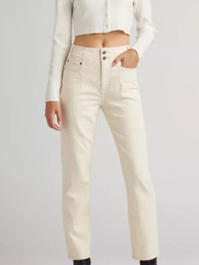 EDWIN Frankie High Rise Relaxed Jean - Alabaster