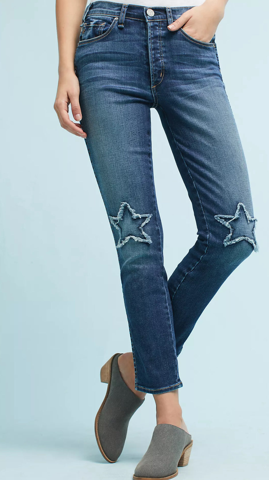 McGuire Vintage Stars Mid-Rise Cropped Jeans