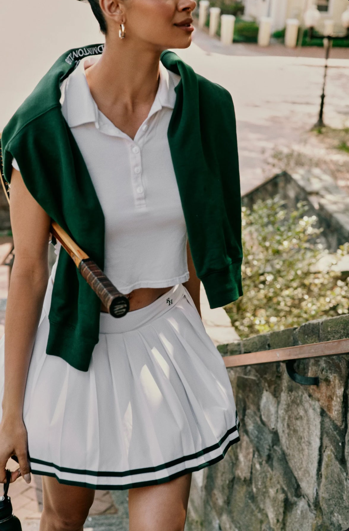 Recreational Habits Natasha Tennis Skirt W/Green Piping