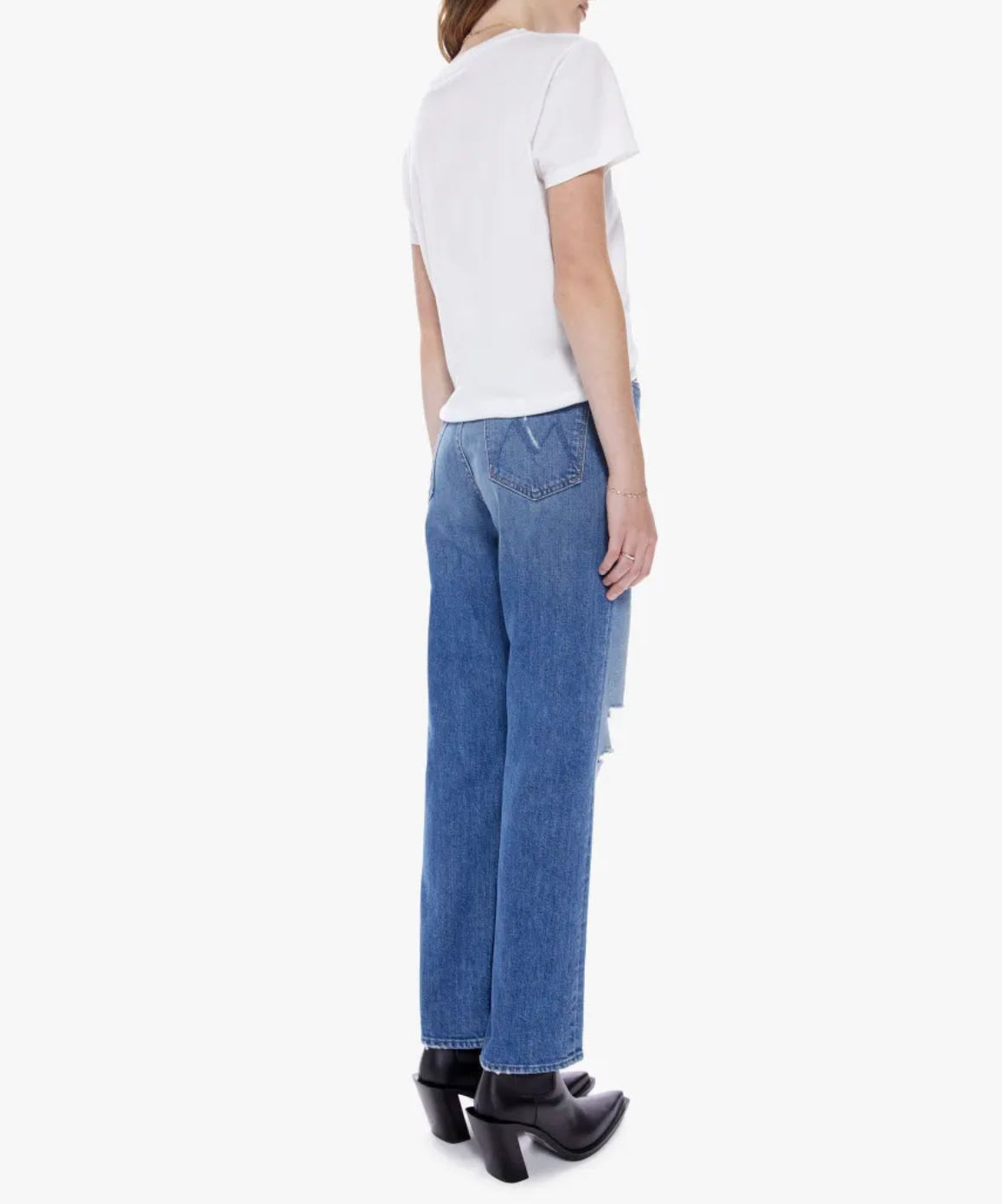 MOTHER Superior High-Waisted Study Hover Jeans - Something to Reveal