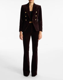 A.L.C. Sophie II Velvet Pants - Chocolate Plum