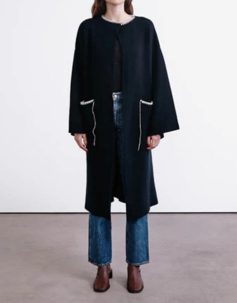 Chan Luu Kerrington Wool Cashmere Coat - Black