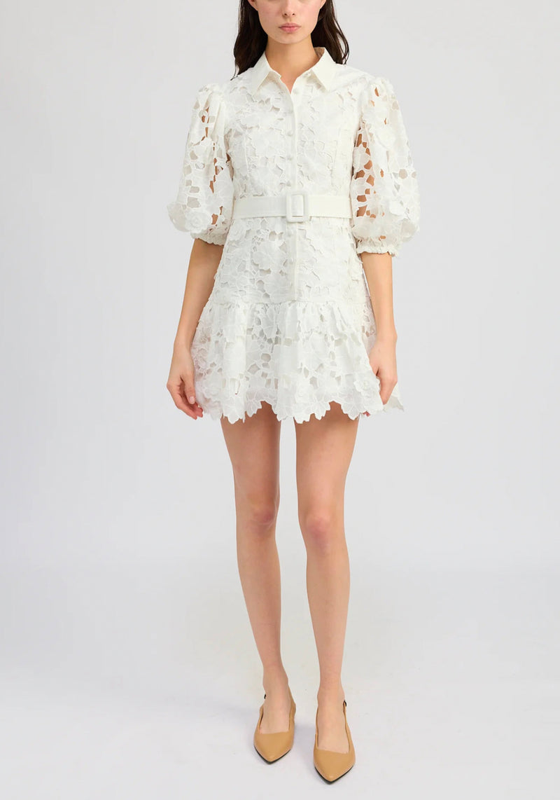 En Saison Ottis Mini Dress - Ivory