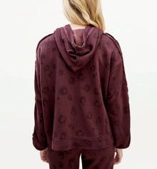 Splendid Corinna Hoodie - Cherry Leopard