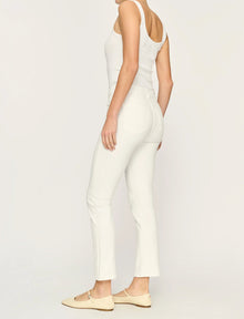 DL1961 Mara Straight Mid Rise Instasculpt™ 27" Jeans - White