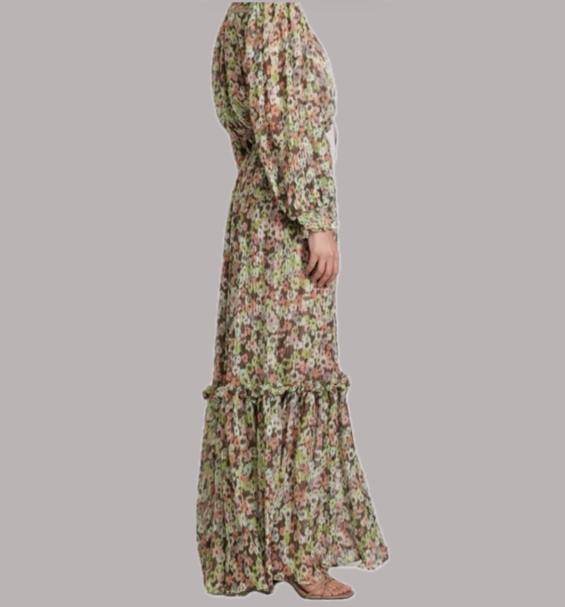 Sabina Musayev Lush Skirt - Peach Print