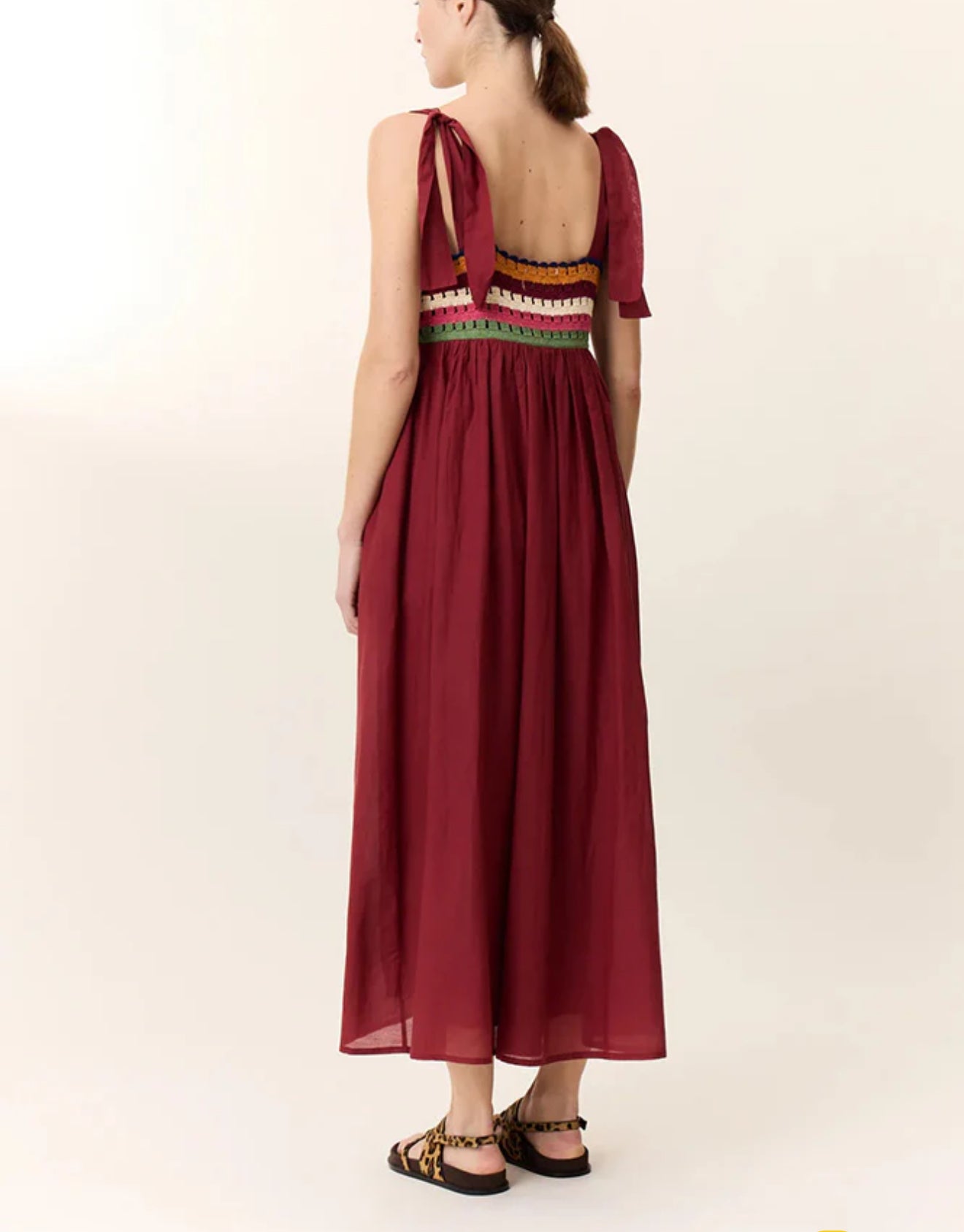 Leon & Harper Ricq Crochet Tomato Dress