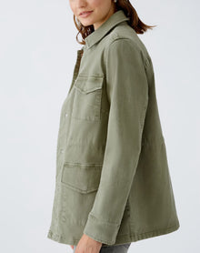 Oui Faux Field Jacket - Dusty Olive