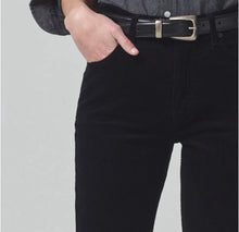 Citizens of Humanity Isola Cropped Boot - Black Corduroy