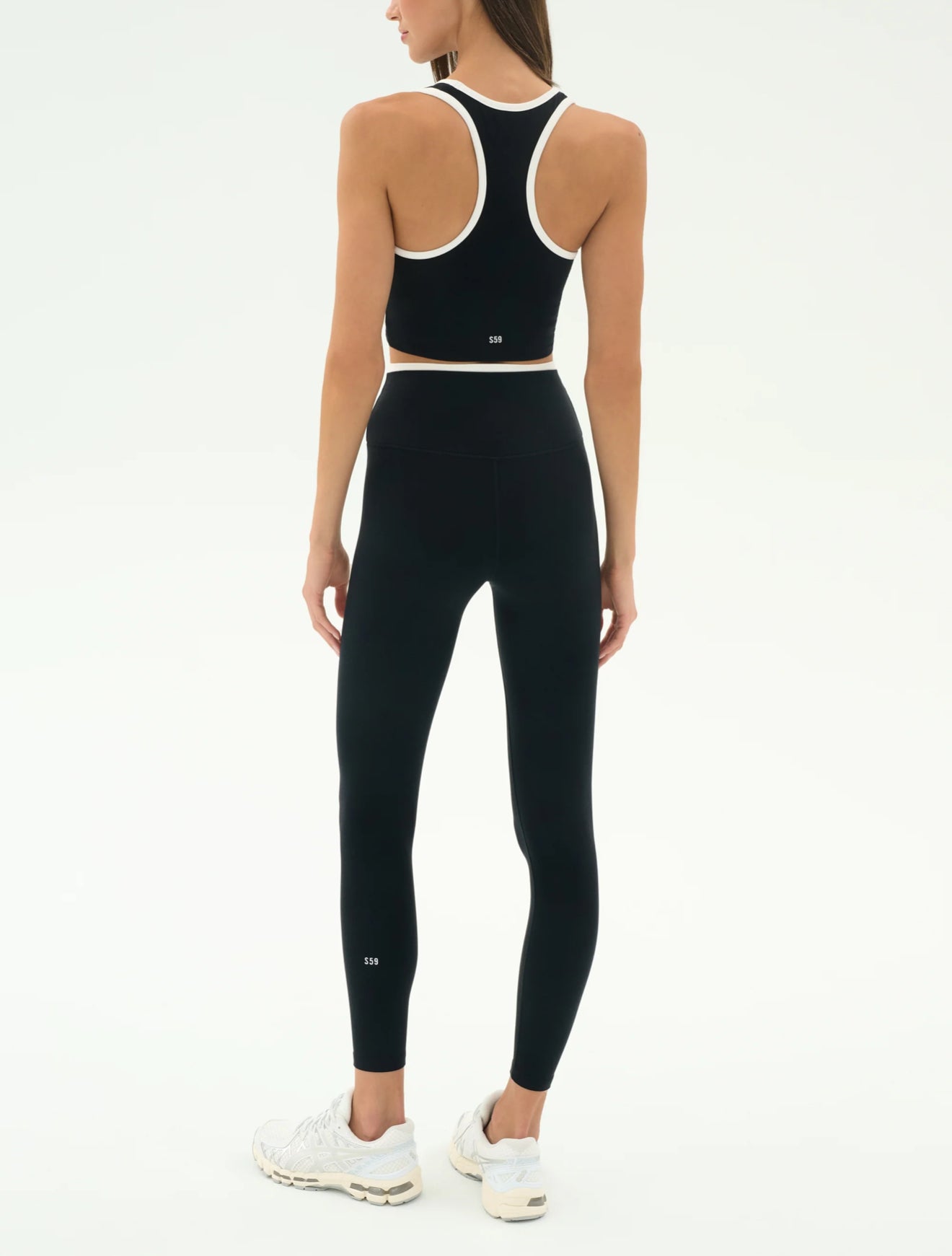 Splits59 Amber Airweight Bralette - Black/White