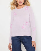 Lisa Todd Star Dust Cashmere Sweater - Ice Lilac