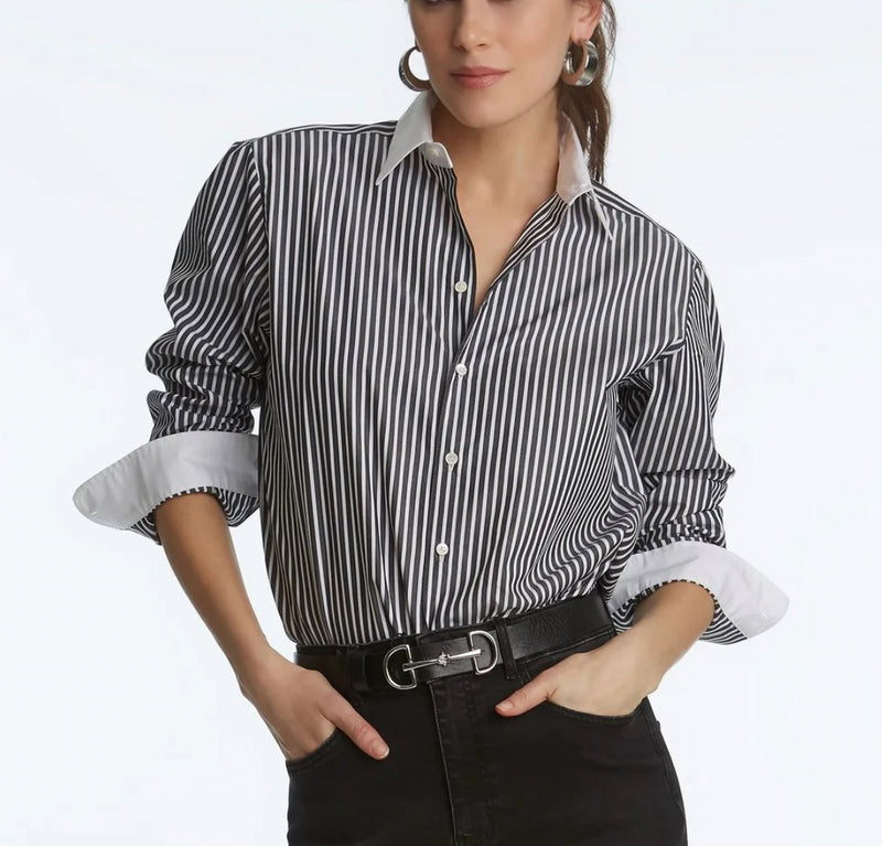 Elliott Lauren Contrast Shirt - Black/White