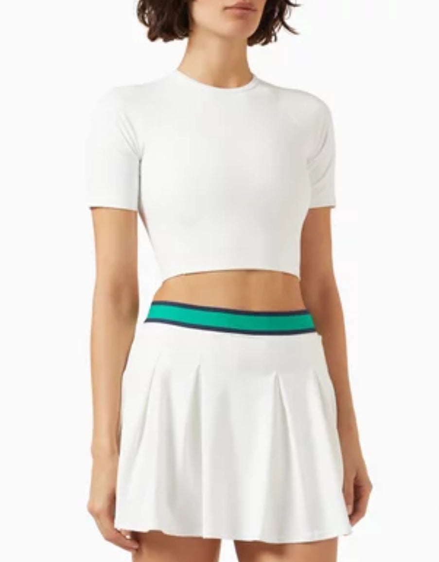 The Upside Topspin Kim Tee - White