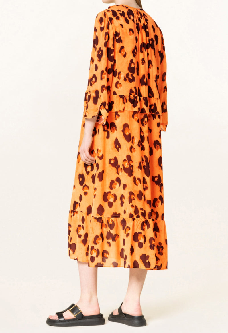 Marc Cain Macro Leopard Print Dress