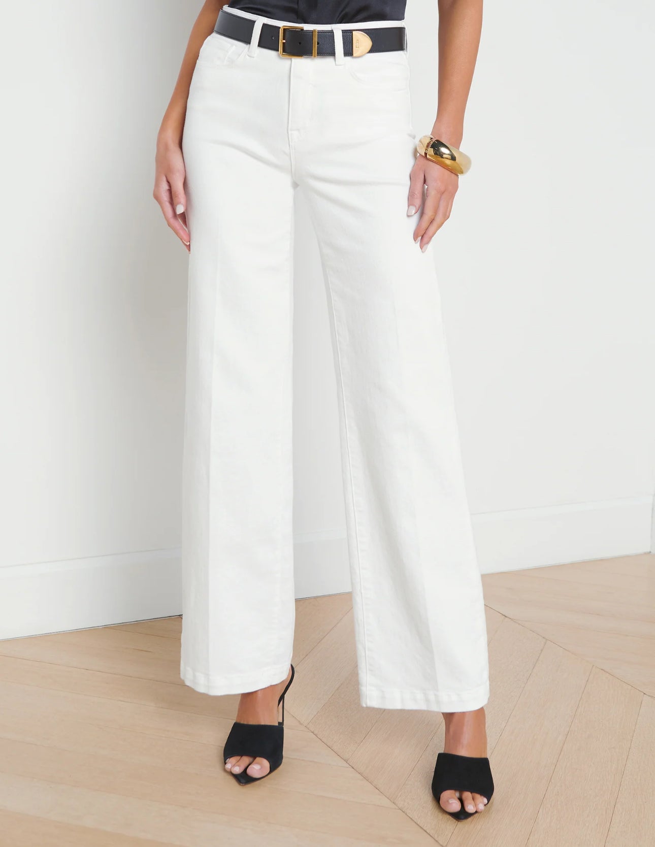 L’Agence Scottie Wide-Leg Jean - Blanc