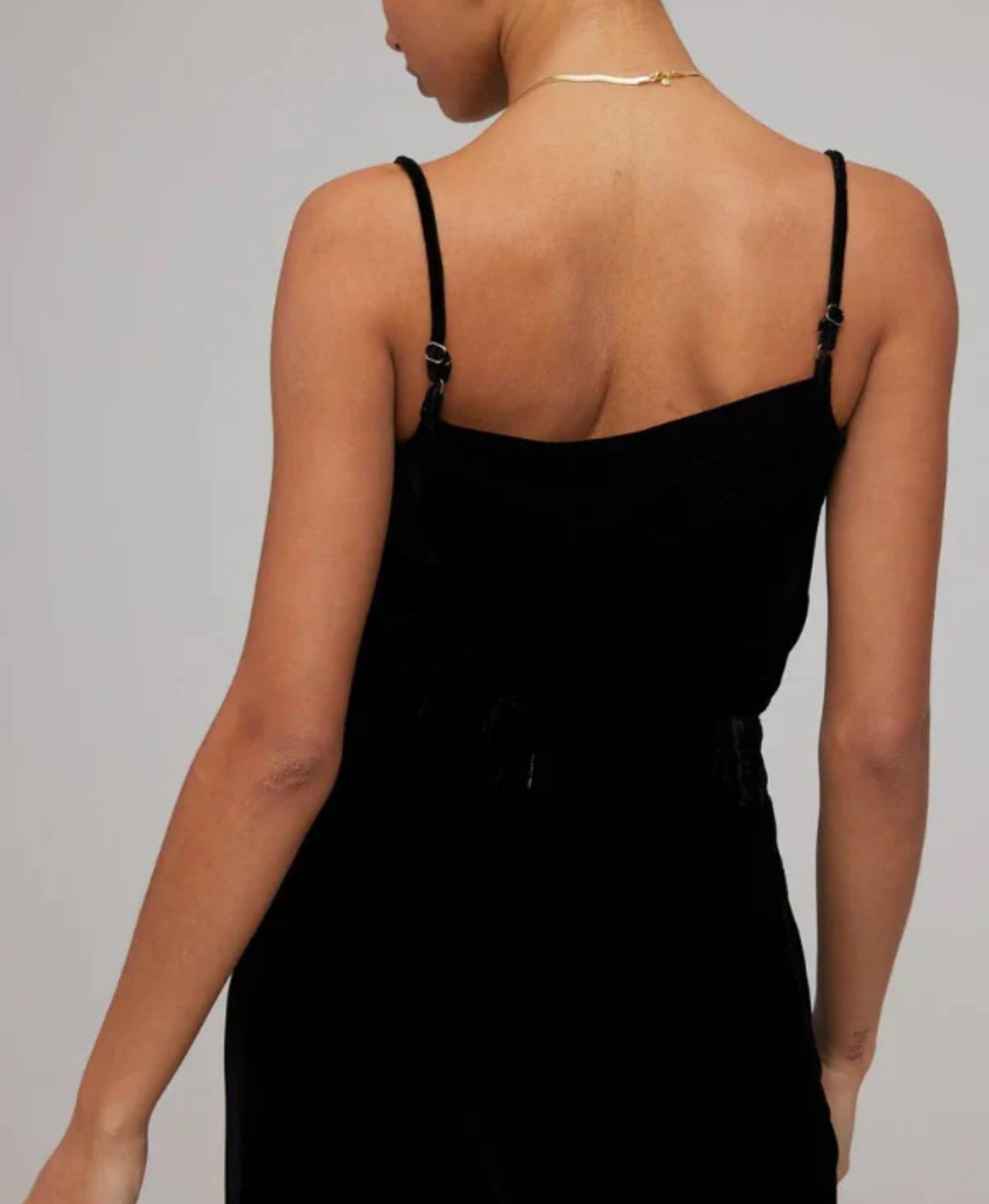 Bella Dahl Velvet Cowl Neck Camisole - Black