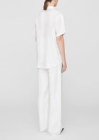 Anine Bing Carrie Linen Trousers - White