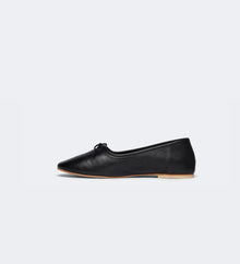 Frēda Salvador Roma Ballet Flat - Black Vegetable Calf