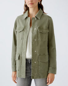 Oui Faux Field Jacket - Dusty Olive
