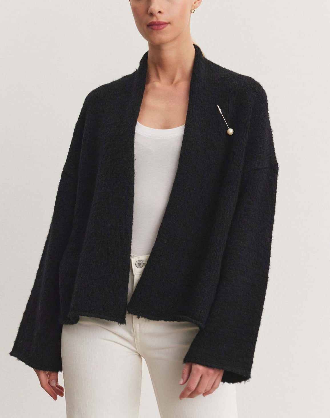 Velvet by Graham & Spencer Chanson Cardigan - Black