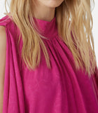 ba&sh Stefy Flowing Blouse - Fuschia