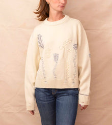 ALYSI Maglia Knit Crew - Latte