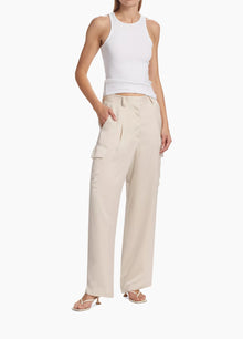 ba&sh Cary Straight-Leg Pants - Champagne