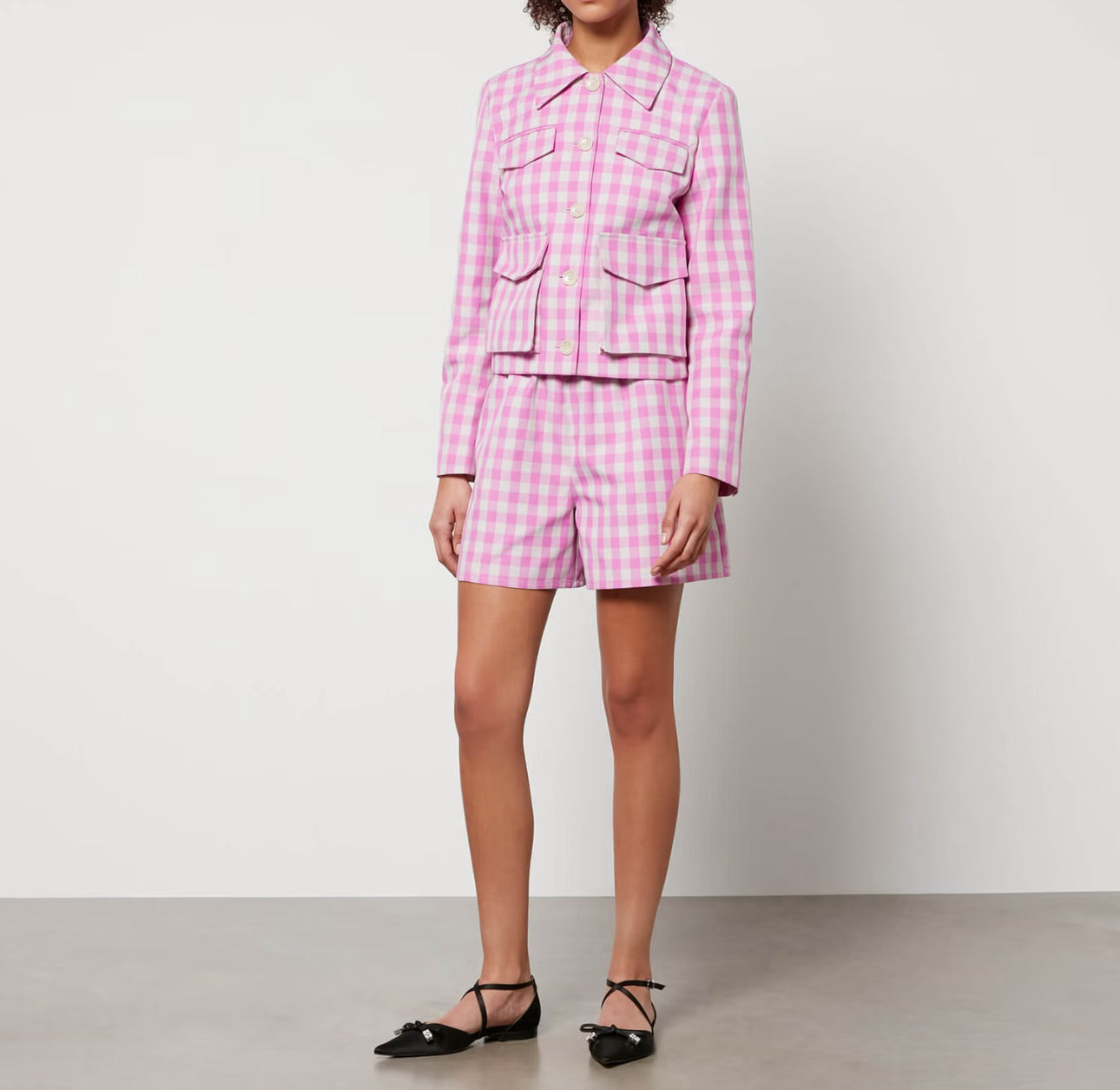 Baum und Pferdgarten Bijou Twill Jacket - Pink Copenhagen Check