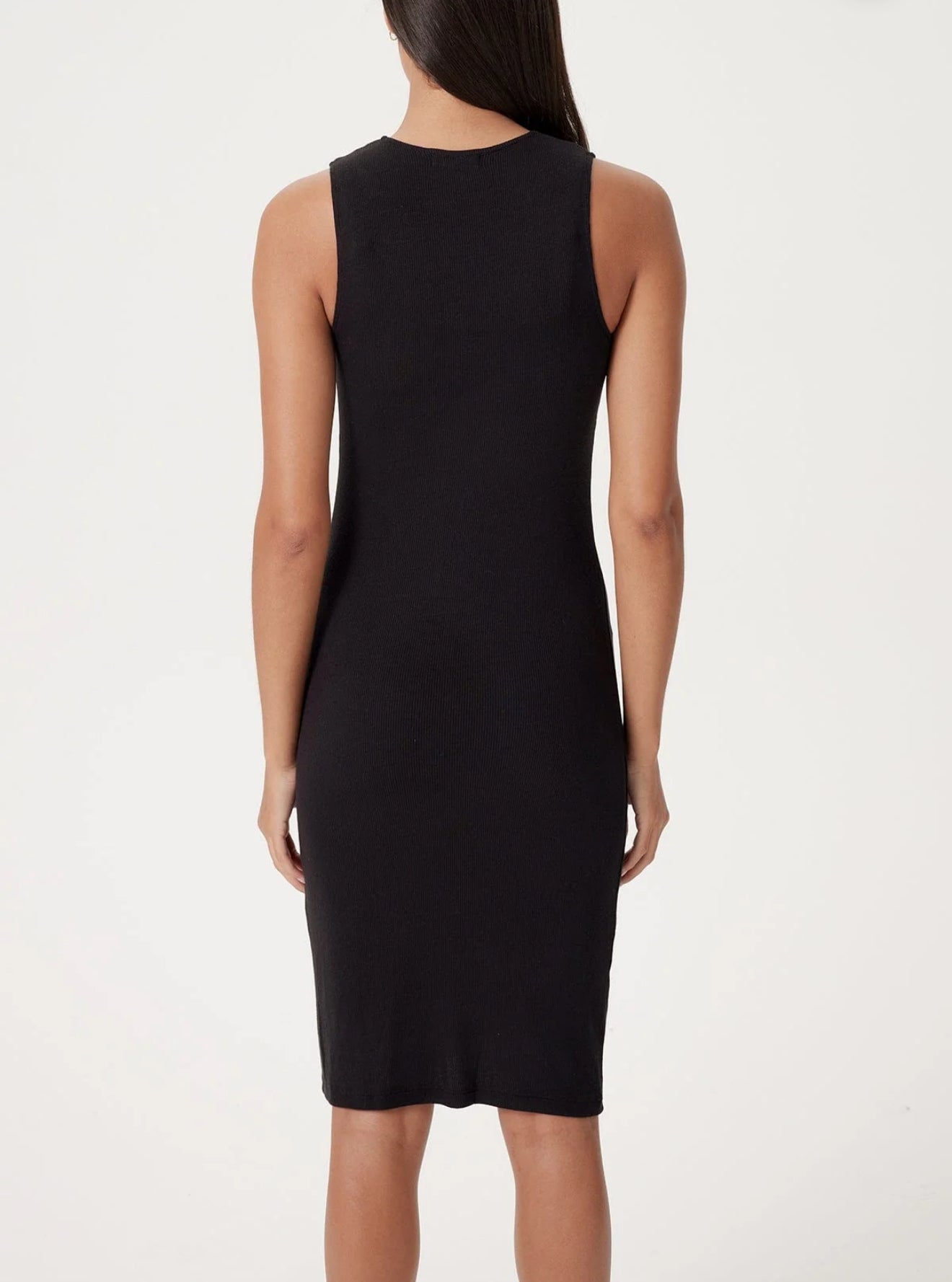 Goldie LeWinter Lilian Ribbed Dress - Black