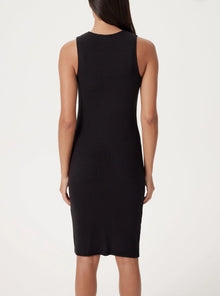 Goldie LeWinter Lilian Ribbed Dress - Black