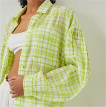 Rails Janae Shirt - Lime Plaid