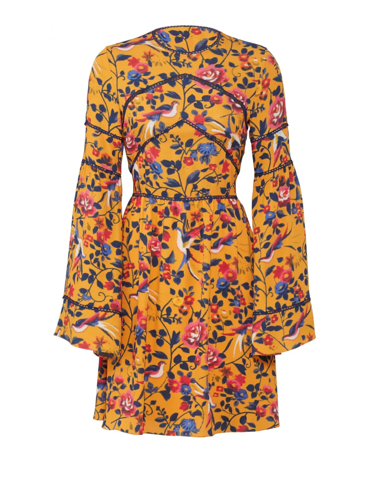 Tanya Taylor Caterina Floral Dress - Marigold