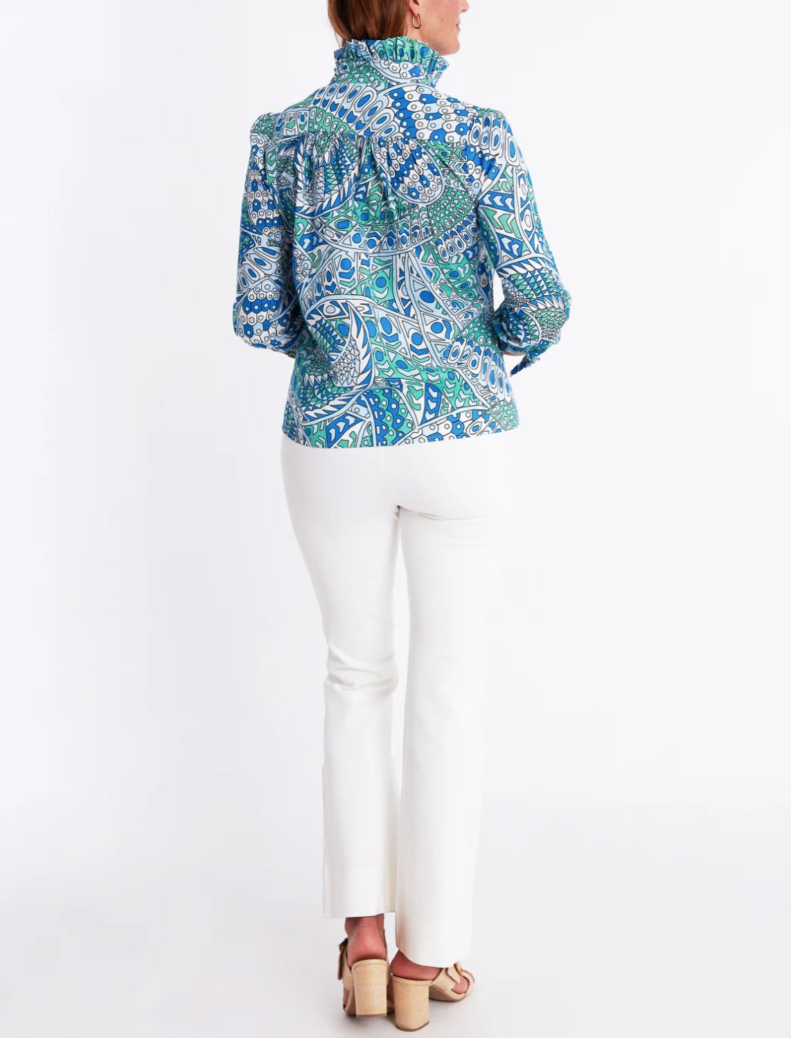 CK Bradley Aspen Blouse - Falcon Tides Print