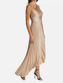 A.L.C. Delfine Pleated One-Shoulder Dress