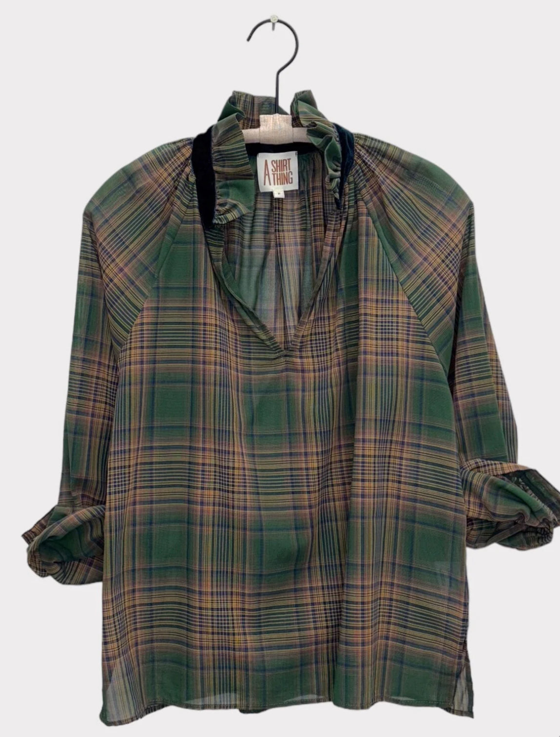 A Shirt Thing Josephine Plaid - Hunter