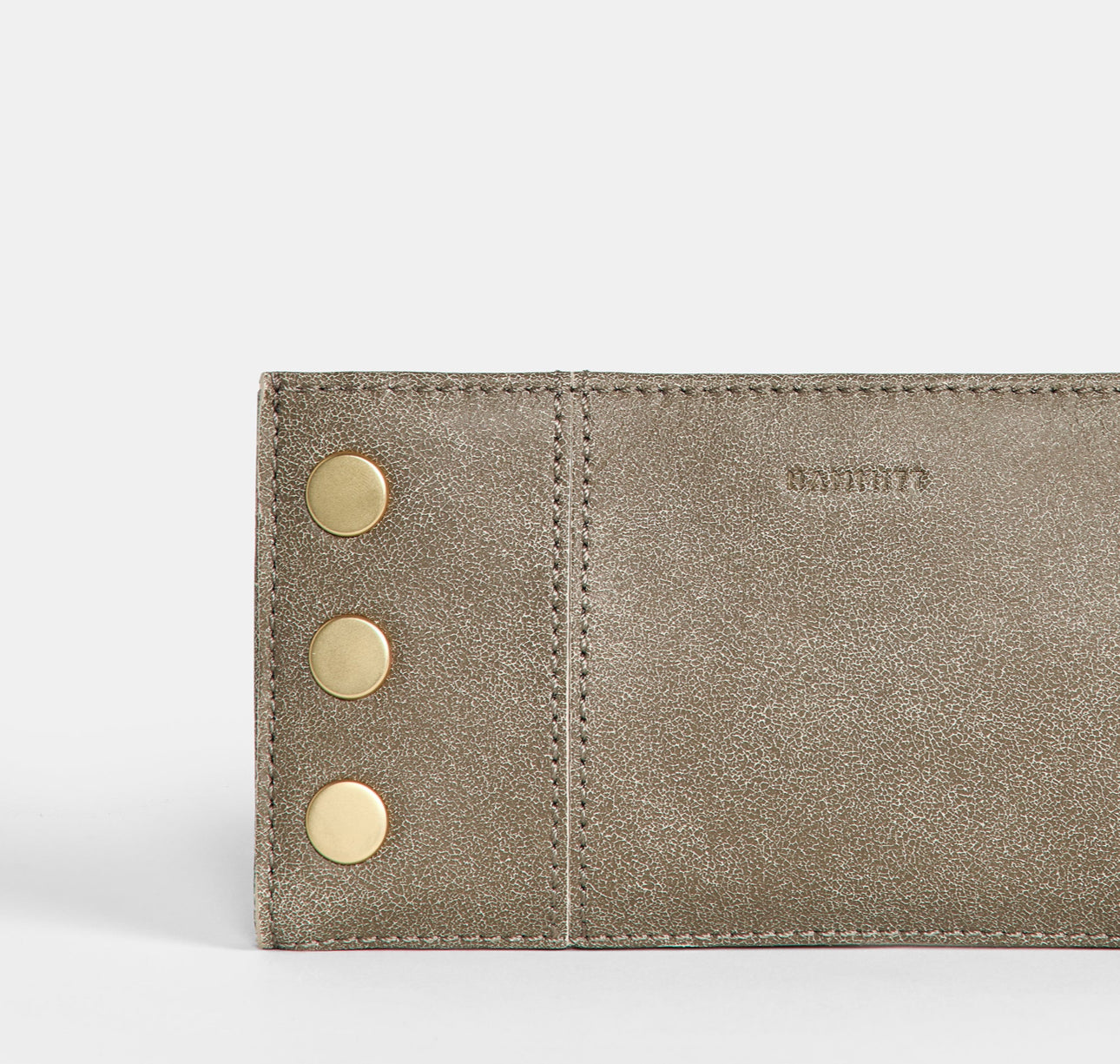 Hammitt 110 NORTH Leather Wallet - Pewter/Brushed Gold