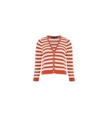 French Connection Nesta Cardigan - Rosewood/Cream