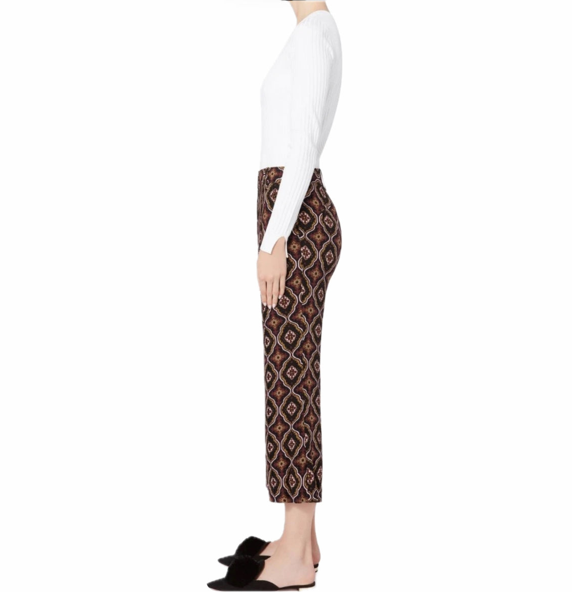 A.L.C Felix Silk Pants - Burgundy