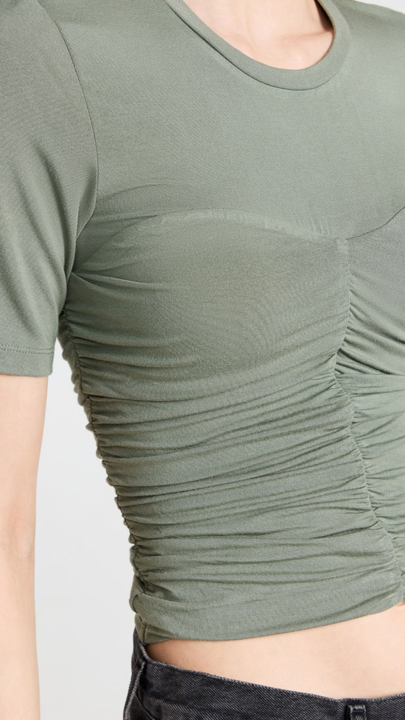 Jonathan Simkhai Tansy Clean Stretch Jersey Top - Seagrass