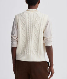 Varley Joilette Roll Neck Vest - Egret
