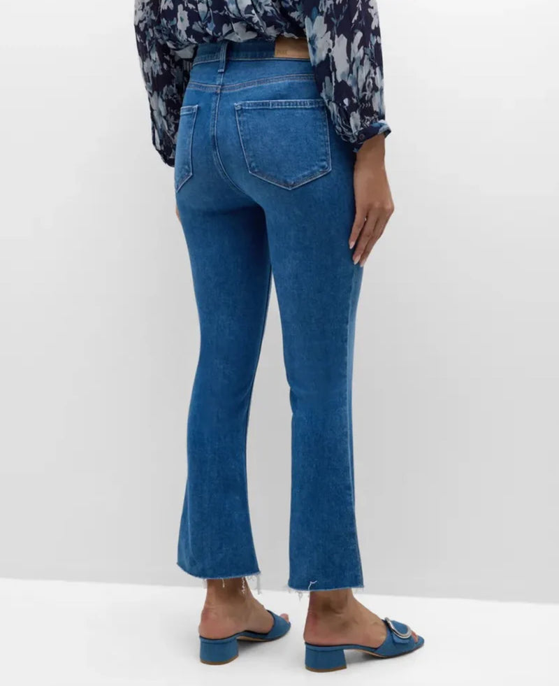 Paige Colette Crop Flare W/ Raw Hem - Starlet