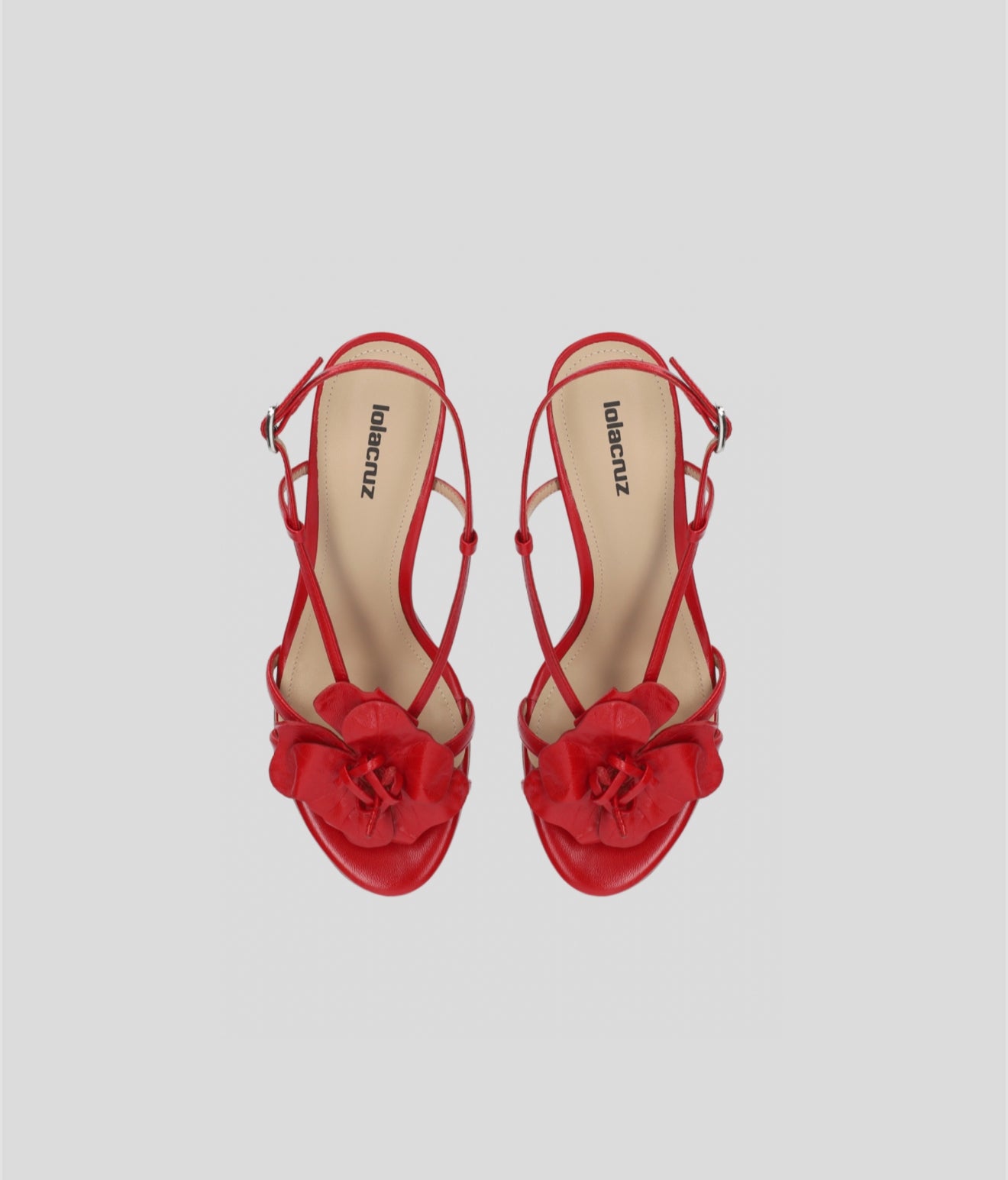 Lola Cruz Tulipa Sandals 65 - Red