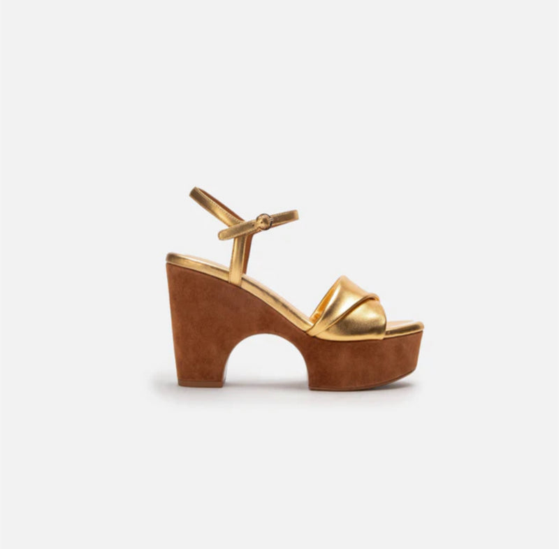 Clergerie Verano Platform Sandal - Golden