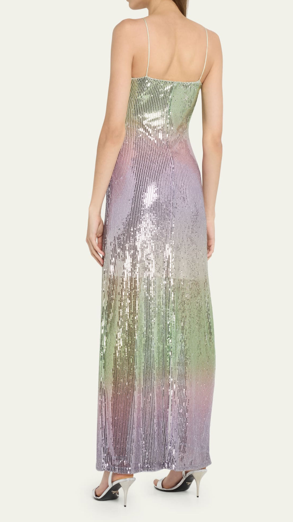 LoveShackFancy Grand Ombré Sequined Maxi Dress